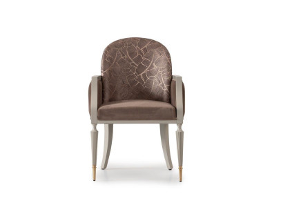 Armchair Wing Chair Design Cocktail Chair Seater Beige Fabric Upholstery